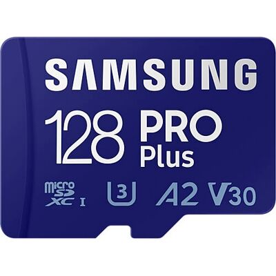 Samsung PRO Plus 128 GB MicroSDXC UHS-I Classe 10 - Carte MicroSD - Publicité Samsung PRO Plus 128 GB MicroSDXC UHS-I Classe 10 - Carte MicroSD - Publicité