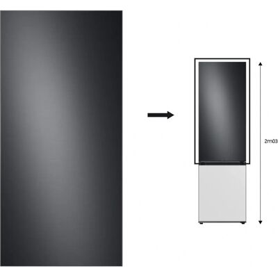 Panel Samsung BESPOKE 200cm - Stal grafitowa - Akcesorium do lodówki Panel Samsung BESPOKE 200cm - Stal grafitowa - Akcesorium do lodówki