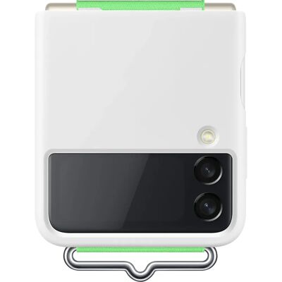 Samsung EF-GF711 White Silicone Cover for Galaxy Z Flip 3 5G Samsung EF-GF711 White Silicone Cover for Galaxy Z Flip 3 5G
