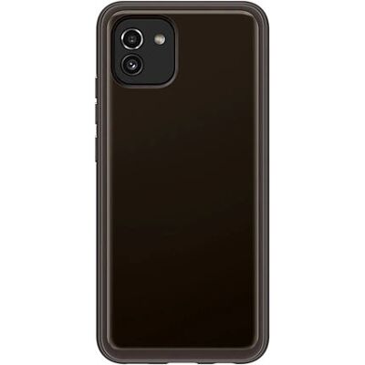 Kirkas silikonikuori Galaxy A03 - Musta Kirkas silikonikuori Galaxy A03 - Musta