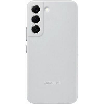 Funda de Cuero para Samsung Galaxy S22 Gris Claro - Carcasa Funda de Cuero para Samsung Galaxy S22 Gris Claro - Carcasa