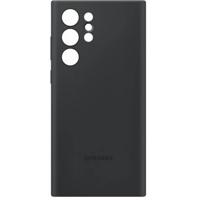 Coque en silicone Samsung Galaxy S22 Ultra - Noir - Publicité Coque en silicone Samsung Galaxy S22 Ultra - Noir - Publicité