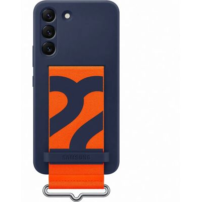 Funda de silicona Navy con correa para Samsung EF-GS901T - Teléfono móvil Funda de silicona Navy con correa para Samsung EF-GS901T - Teléfono móvil