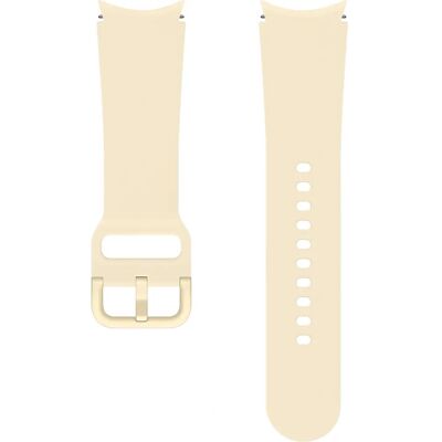 Samsung Galaxy Watch4 Sportarmband - Fluoroelastomer - 20mm - Beige - Smartwatch Zubehör Samsung Galaxy Watch4 Sportarmband - Fluoroelastomer - 20mm - Beige - Smartwatch Zubehör