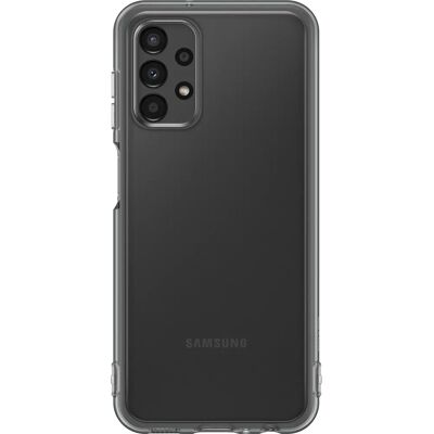 Coque Souple Transparente pour Samsung Galaxy A13 en Noir - Etui Téléphone - Publicité Coque Souple Transparente pour Samsung Galaxy A13 en Noir - Etui Téléphone - Publicité