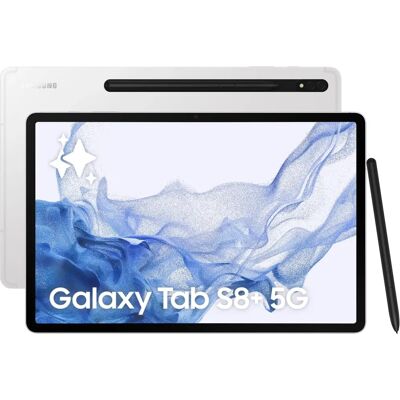 Samsung Galaxy Tab S8+ 256GB - 12,4" AMOLED - 5G - Silber Samsung Galaxy Tab S8+ 256GB - 12,4" AMOLED - 5G - Silber