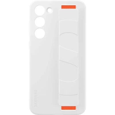 Samsung Galaxy S23+ Weiße Silikon Griffhülle - Handyhülle Samsung Galaxy S23+ Weiße Silikon Griffhülle - Handyhülle