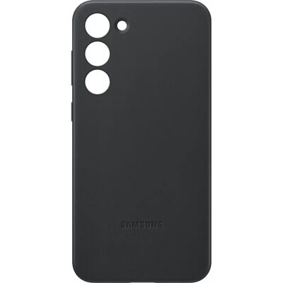 Coque en cuir pour Galaxy S23+ - Protège arrière et coins - Publicité Coque en cuir pour Galaxy S23+ - Protège arrière et coins - Publicité