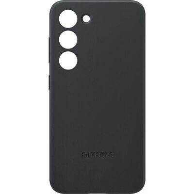 Coque en Cuir Samsung - Noire - Protection Téléphone - Publicité Coque en Cuir Samsung - Noire - Protection Téléphone - Publicité