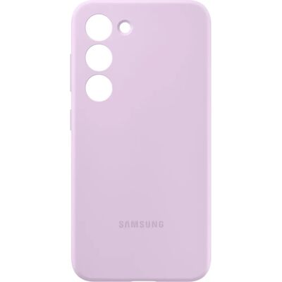 Coque en silicone lavande pour Galaxy S23 de Samsung - EF-PS911TVEGWW - Publicité Coque en silicone lavande pour Galaxy S23 de Samsung - EF-PS911TVEGWW - Publicité