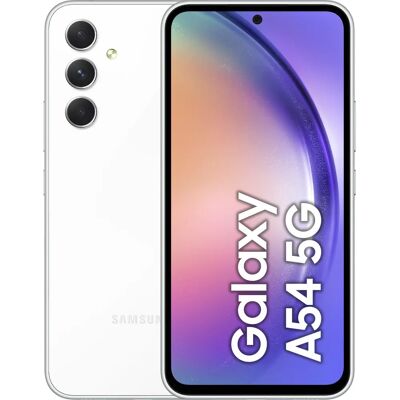 Samsung Galaxy A54 5G Smartphone - 6,4" - Blanc - 256GB - Publicité Samsung Galaxy A54 5G Smartphone - 6,4" - Blanc - 256GB - Publicité