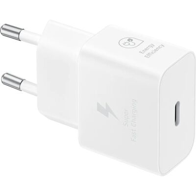 Chargeur Rapide Samsung EP-T2510 Blanc - USB-C 25W - Publicité Chargeur Rapide Samsung EP-T2510 Blanc - USB-C 25W - Publicité
