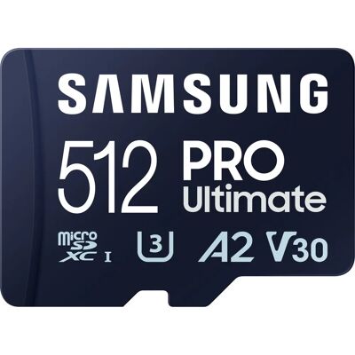 Samsung PRO Ultimate microSD (2023) - 512GB (MB-MY512SA/WW) + Adapter SD Samsung PRO Ultimate microSD (2023) - 512GB (MB-MY512SA/WW) + Adapter SD