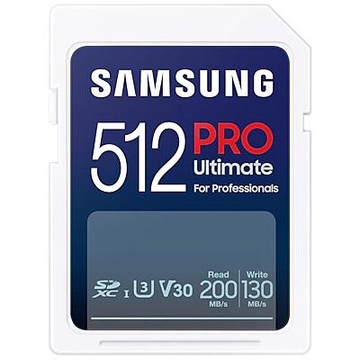 Samsung PRO Ultimate UHS-I V30 200MB/s SDXC - 512GB + Adapter USB Samsung PRO Ultimate UHS-I V30 200MB/s SDXC - 512GB + Adapter USB