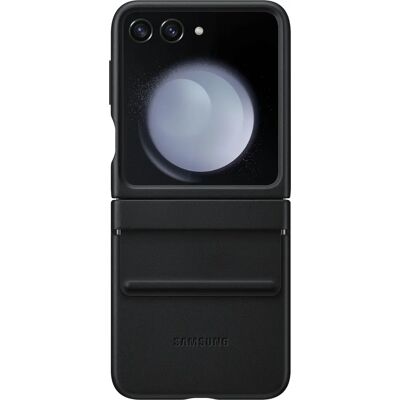 Samsung Galaxy Z Flip5 Eco-nahkainen suojus - Musta Samsung Galaxy Z Flip5 Eco-nahkainen suojus - Musta