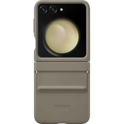 Samsung Z Flip 5 Eco-Leather Case - Taupe - Phone Cover Samsung Z Flip 5 Eco-Leather Case - Taupe - Phone Cover