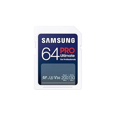 Karta pamięci Samsung Pro Ultimate 64GB SDXC UHS-I - Biała Karta pamięci Samsung Pro Ultimate 64GB SDXC UHS-I - Biała