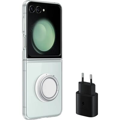 Läpinäkyvä Silikoni-Kotelo Samsung Galaxy Z Flip 5 - Täydellinen Suoja Läpinäkyvä Silikoni-Kotelo Samsung Galaxy Z Flip 5 - Täydellinen Suoja