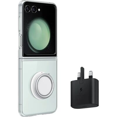 Samsung EF-XF73KKTEGGB Transparent Phone Accessory - Galaxy Z Flip5 Kit Samsung EF-XF73KKTEGGB Transparent Phone Accessory - Galaxy Z Flip5 Kit