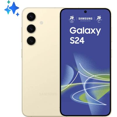 Samsung Galaxy S24 - Ekran AMOLED 6,2" - 128GB - 8GB RAM - Ambra, Żółty - Smartfon Samsung Galaxy S24 - Ekran AMOLED 6,2" - 128GB - 8GB RAM - Ambra, Żółty - Smartfon