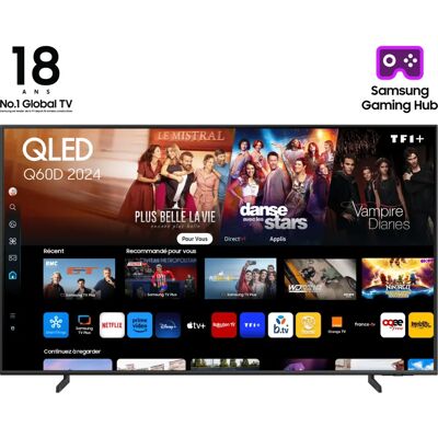 Samsung TQ43Q60DAU - TV QLED 4K Smart 43" Titane - Publicité Samsung TQ43Q60DAU - TV QLED 4K Smart 43" Titane - Publicité
