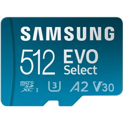 Samsung EVO Select 2024 microSD 512GB - Speicherkarte Samsung EVO Select 2024 microSD 512GB - Speicherkarte