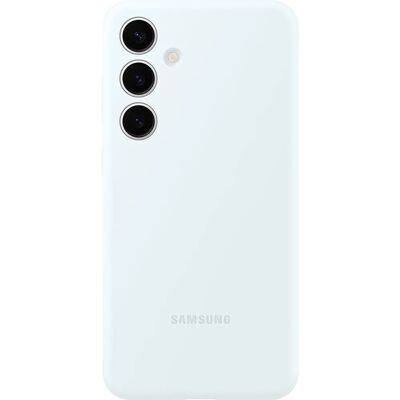 Samsung Weißes Silikonetui für Galaxy S24+ - Handyhülle Samsung Weißes Silikonetui für Galaxy S24+ - Handyhülle