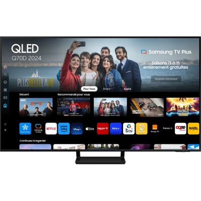 Samsung TQ55Q70DAT 55" Smart TV 4K Ultra HD - QLED, HDR, WiFi - Publicité Samsung TQ55Q70DAT 55" Smart TV 4K Ultra HD - QLED, HDR, WiFi - Publicité