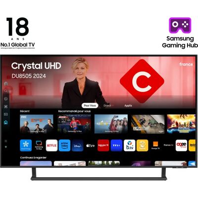 TV intelligent 50" 4K Ultra HD Samsung - Crystal Color, Wi-Fi, Tizen OS - Publicité TV intelligent 50" 4K Ultra HD Samsung - Crystal Color, Wi-Fi, Tizen OS - Publicité