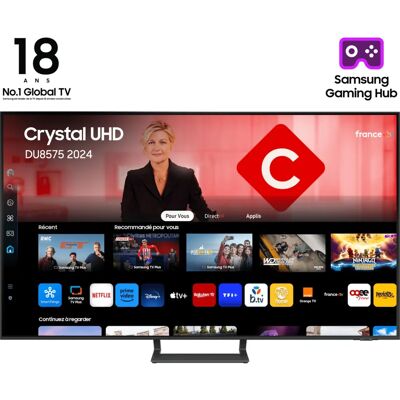 Téléviseur Samsung 65" Crystal UHD - 4K HDR Smart TV - Publicité Téléviseur Samsung 65" Crystal UHD - 4K HDR Smart TV - Publicité
