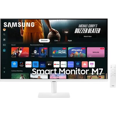 Moniteur Samsung M70D 32" 4K UHD Intelligent - Blanc Moniteur Samsung M70D 32" 4K UHD Intelligent - Blanc