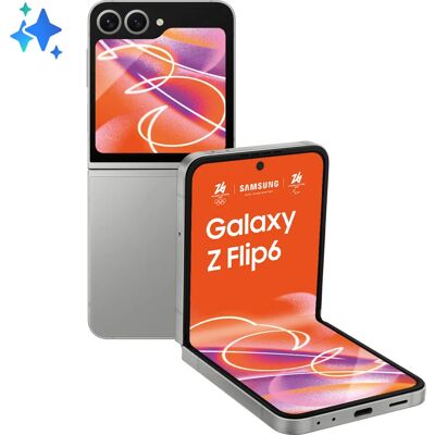 Samsung - Z Flip6 - 256 GB - Stříbro - Smartphone Samsung - Z Flip6 - 256 GB - Stříbro - Smartphone