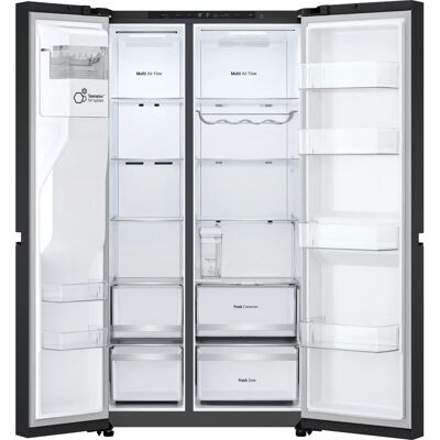 LG Gsle81epbd 628L Side-by-Side Fridge - American Style Black LG Gsle81epbd 628L Side-by-Side Fridge - American Style Black
