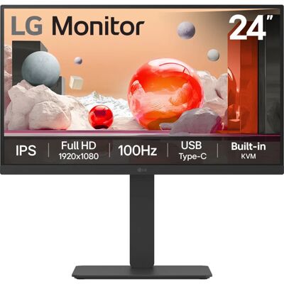 LG 24BA650-B IPS Monitor - 23.8" Full HD Black LG 24BA650-B IPS Monitor - 23.8" Full HD Black