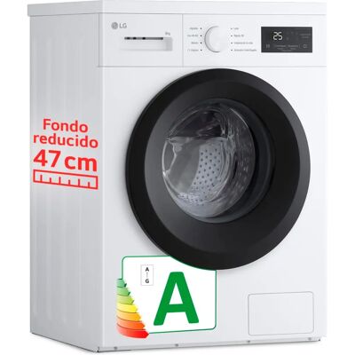 LG Lavadora 8kg 1400rpm Clasificación A Blanca Serie 100 LG Lavadora 8kg 1400rpm Clasificación A Blanca Serie 100