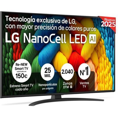 TV intelligent LG NanoCell 50 pouces 4K UHD - WebOS 2025 - Publicité TV intelligent LG NanoCell 50 pouces 4K UHD - WebOS 2025 - Publicité