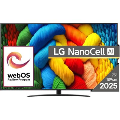 LG NanoCell AI 75NANO81A3A 75-tuumainen 4K Ultra HD Smart TV - Televisio LG NanoCell AI 75NANO81A3A 75-tuumainen 4K Ultra HD Smart TV - Televisio