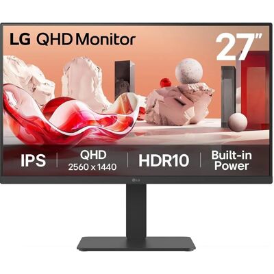 LG 27BA54QB-B - WQHD IPS-näyttö - 27" - Säädettävä LG 27BA54QB-B - WQHD IPS-näyttö - 27" - Säädettävä