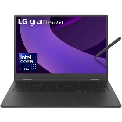 LG Gram Pro 16TB90TP Intel Core Ultra 7 255H Hybrid (2-in-1) 16" Touchscreen WQXGA+ 16 GB LPDDR5x-SDRAM 1 TB SSD Windows 11 Pro - Laptop LG Gram Pro 16TB90TP Intel Core Ultra 7 255H Hybrid (2-in-1) 16" Touchscreen WQXGA+ 16 GB LPDDR5x-SDRAM 1 TB SSD Windows 11 Pro - Laptop