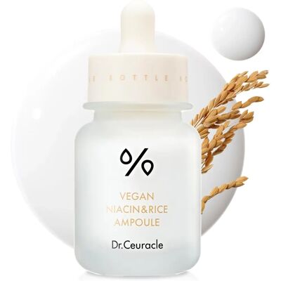 Ampoule Végétalienne à la Niacine et au Riz - 30ml - Publicité Ampoule Végétalienne à la Niacine et au Riz - 30ml - Publicité