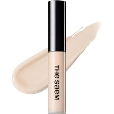 Le Correcteur de pointe Cover Perfection de The Saem - SPF 28 PA++ - Beige Glacé - Publicité Le Correcteur de pointe Cover Perfection de The Saem - SPF 28 PA++ - Beige Glacé - Publicité