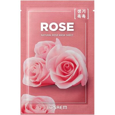 The Saem Natural Mask Sheet Rose - Hydrating & Revitalising Sheet Mask 21 ml The Saem Natural Mask Sheet Rose - Hydrating & Revitalising Sheet Mask 21 ml