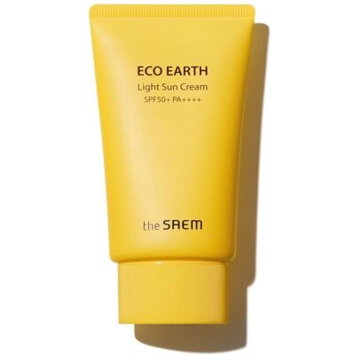 The Saem Eco Earth Light Crème Solaire SPF50+ 50g - Crème de Protection Solaire - Publicité The Saem Eco Earth Light Crème Solaire SPF50+ 50g - Crème de Protection Solaire - Publicité