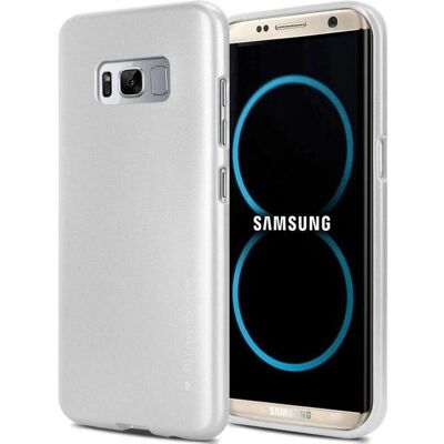 Coque pour Samsung Galaxy S8+ - Mercury I-Jelly - Argent - Publicité Coque pour Samsung Galaxy S8+ - Mercury I-Jelly - Argent - Publicité