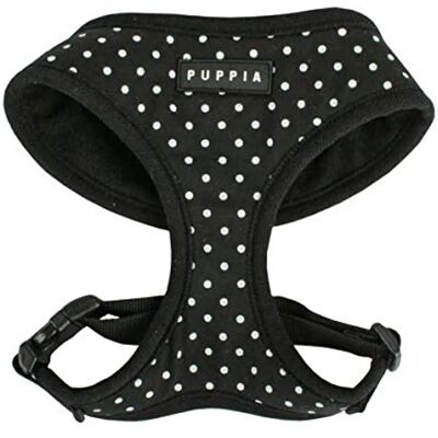 Puppia Black Dotty Dog Harness - Ergonomic, Adjustable, Durable Puppia Black Dotty Dog Harness - Ergonomic, Adjustable, Durable
