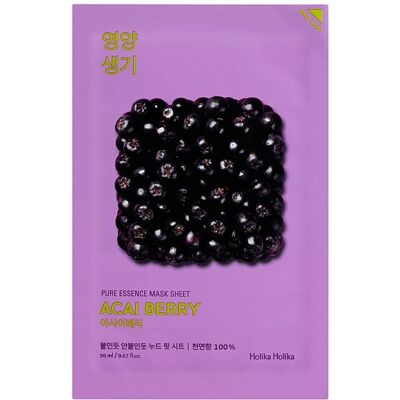 Holika Holika Pure Essence Mask Sheet Acai Berry (20ml) Holika Holika Pure Essence Mask Sheet Acai Berry (20ml)