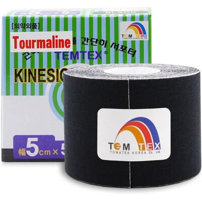 Temtex Tourmaline Elastická Páska - Podpora svalů a kloubů Temtex Tourmaline Elastická Páska - Podpora svalů a kloubů