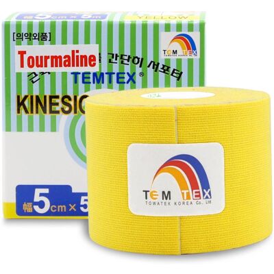 Temtex Tourmaline Kinesio Tape - Úleva od bolesti a lymfatická drenáž Temtex Tourmaline Kinesio Tape - Úleva od bolesti a lymfatická drenáž