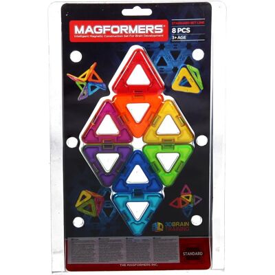 Magformers Regenbogen Dreiecke 8er Set - Konstruktionsspielzeug Magformers Regenbogen Dreiecke 8er Set - Konstruktionsspielzeug