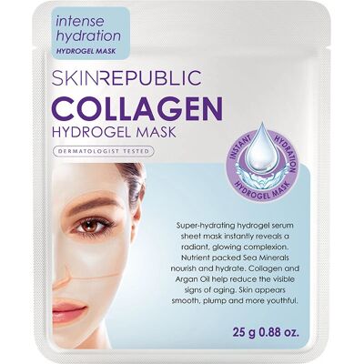 Skin Republic - Collagen Hydrogel Face Mask - 25 ml - Biologisch abbaubar - Hydrogel Gesichtsmaske Skin Republic - Collagen Hydrogel Face Mask - 25 ml - Biologisch abbaubar - Hydrogel Gesichtsmaske
